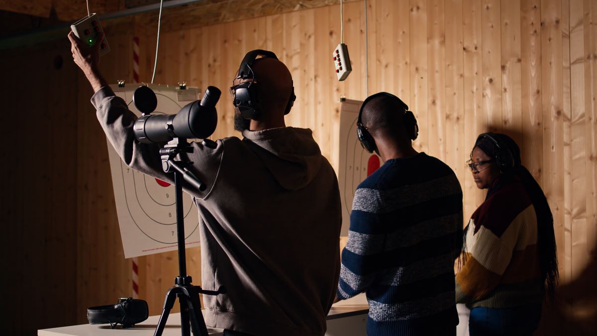 Professional cinematographer with camera equipment