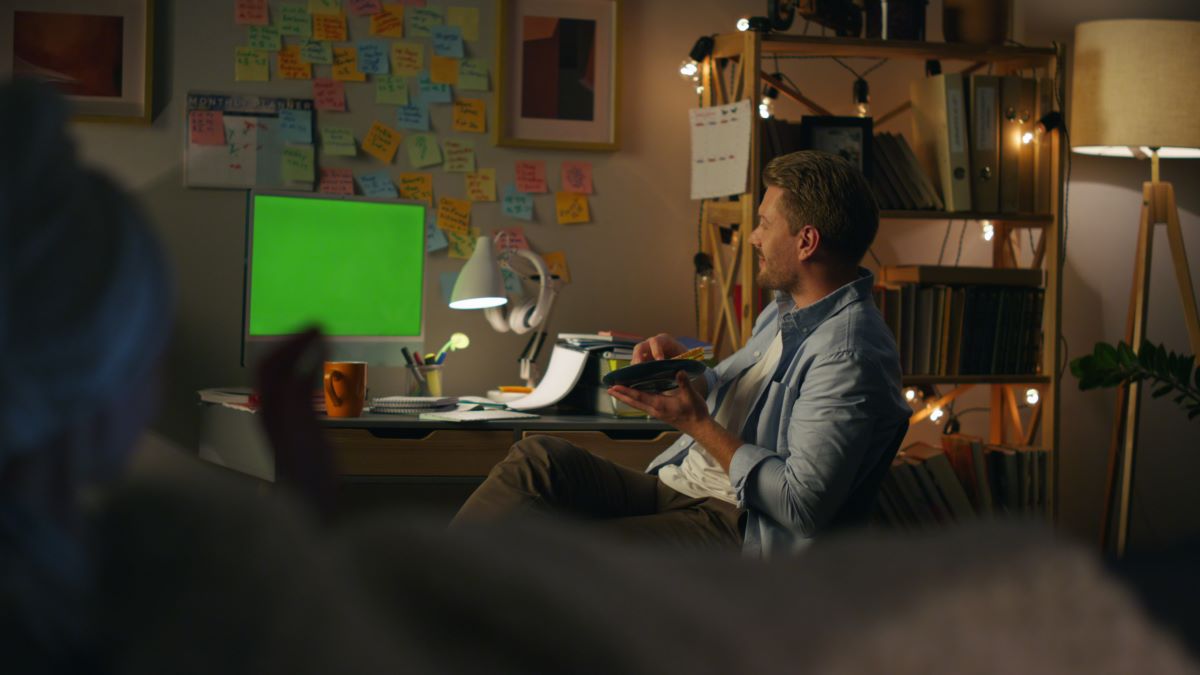 Upwork Freelancer Video Editing Workspace Screenshot Mockup